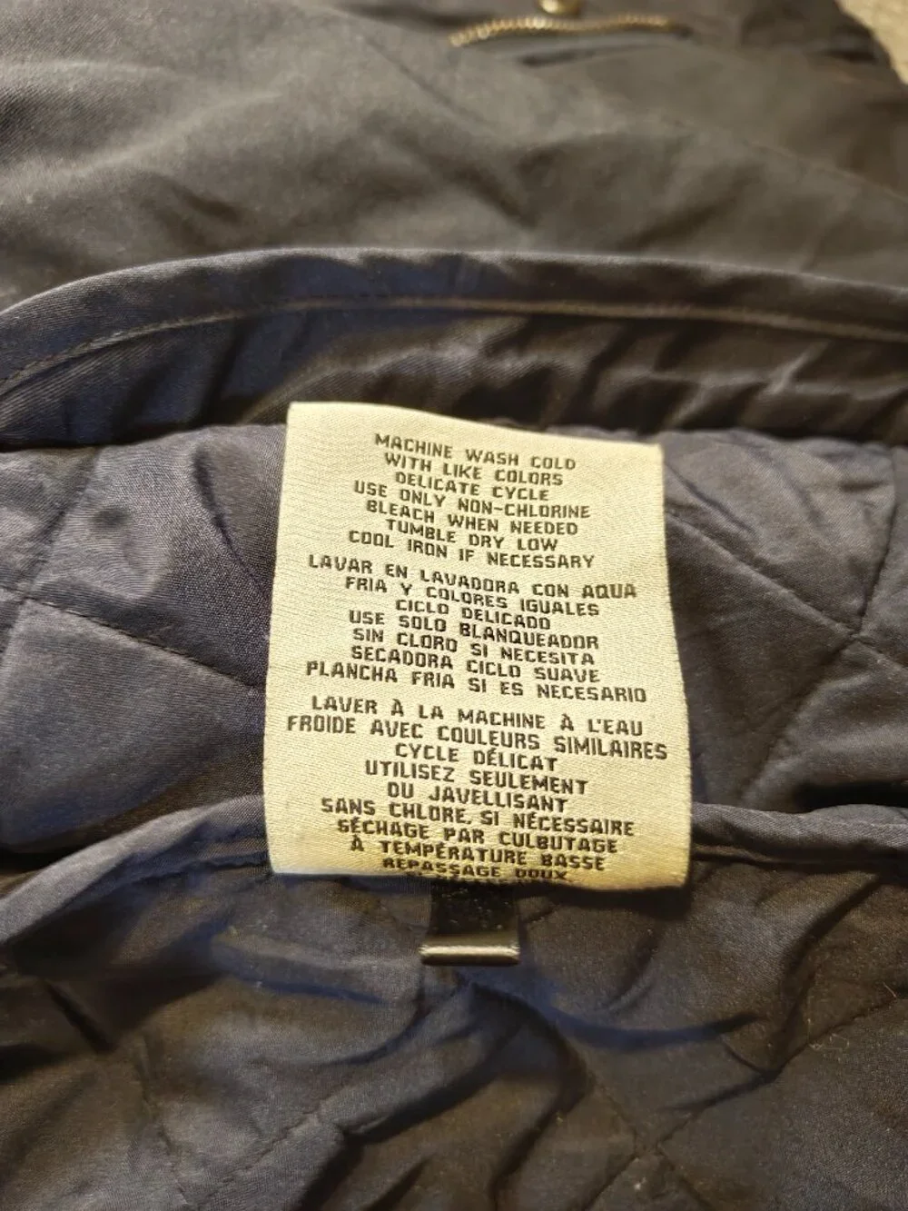 Levi’s Quilted Snap Jacket | Men’s Medium | Navy Cotton Shell
